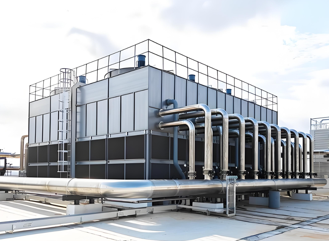 工業冷卻塔冬季結冰