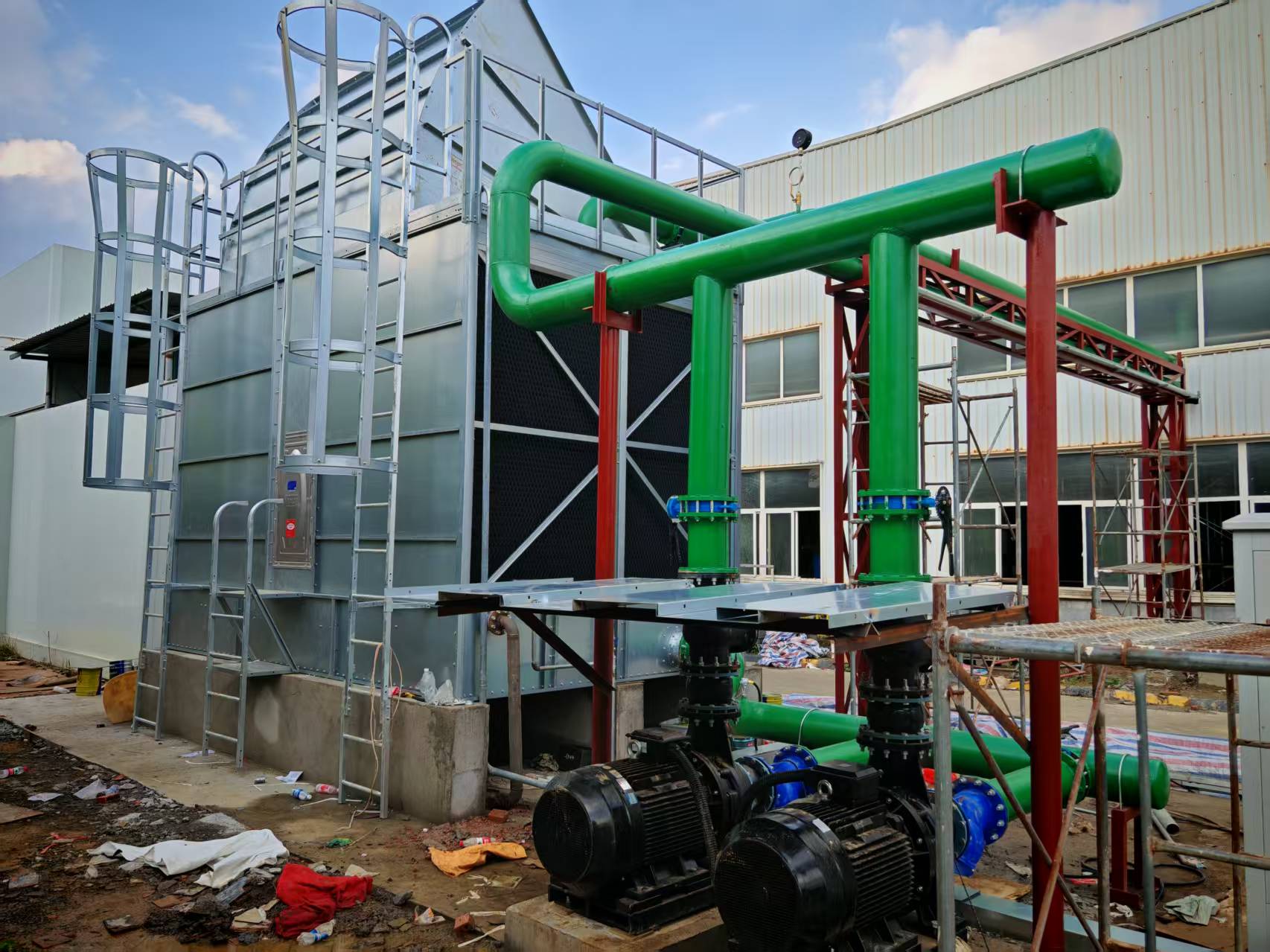 冷卻塔集水盤能存多少水——容量計(jì)算與優(yōu)化策略全解析